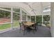 Inviting screened porch with ample seating and views of the backyard and mature trees at 3501 Emperor Way, Tucker, GA 30084