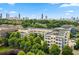 Enjoy a community with easy access to Atlanta, as seen in the skyline. This aerial view captures it all at 870 Inman Village Pkwy # 203, Atlanta, GA 30307
