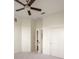 Spacious bedroom with a ceiling fan and access to a walk-in closet at 870 Inman Village Pkwy # 203, Atlanta, GA 30307