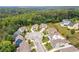 Community aerial view showcasing the neighborhood's lush landscaping, diverse home styles, and quiet cul-de-sac at 2342 Terrace View Sw Cir, Atlanta, GA 30315