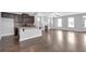Open concept kitchen and living room area with fireplace at 2342 Terrace View Sw Cir, Atlanta, GA 30315