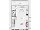 Floorplan featuring kitchen, island, great room, dining area, half bath, pantry, and deck at 210 Maycrest Path, Tucker, GA 30084