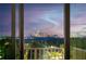 Spectacular balcony view of the illuminated Atlanta skyline at twilight at 250 Pharr Ne Rd # 716, Atlanta, GA 30305
