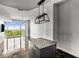 Bright, open living area with concrete floor, kitchen island, and city view at 250 Pharr Ne Rd # 716, Atlanta, GA 30305