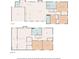 Layout of the two story home featuring main level and basement level. Floor plan created by Cubicasa app at 106 Hickory Ave, Fayetteville, GA 30215