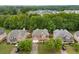 Aerial view of a neighborhood with lush greenery and well-maintained homes at 4415 Saint Andrews Crest Dr, Cumming, GA 30040