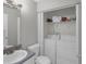Practical bathroom with a washer and dryer, ensuring convenience and efficiency at 6820 Gallant Se Cir # 2, Mableton, GA 30126