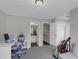 This carpeted bedroom includes closet and a doorway to the bathroom at 6820 Gallant Se Cir # 2, Mableton, GA 30126