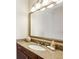 Bathroom featuring granite countertop, framed mirror, updated vanity, and modern fixtures at 2233 Peachtree Ne Rd # 903, Atlanta, GA 30309