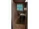 Traditional bathroom with a shower, a patterned tile floor, and a glass sink at 220 N Springs Ct, Sandy Springs, GA 30328