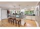 Bright kitchen with stainless steel appliances, large island, and modern finishes at 220 N Springs Ct, Sandy Springs, GA 30328