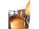 Modern kitchen with stainless steel appliances, wood cabinets, and hardwood floors at 2532 Greenes Ln, Powder Springs, GA 30127