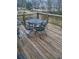 Charming wooden deck featuring stylish outdoor seating, perfect for enjoying the outdoors at 2532 Greenes Ln, Powder Springs, GA 30127