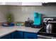 Kitchen countertop with modern appliances, coffee maker, and stylish accents at 3273 Elm St, Atlanta, GA 30337