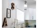 Close up of kitchen decor and hanging light fixture above kitchen sink at 3273 Elm St, Atlanta, GA 30337