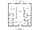 Detailed floor plan with dimensions showing the layout of the home including bedrooms, living room, and baths at 3203 Lenox Ne Rd # 22, Atlanta, GA 30324