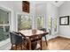 Breakfast nook features a small table and view to the outside at 6740 Mountain Lake Ln, Cumming, GA 30028