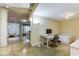 A sunlit bedroom is staged with a work-from-home desk and minimalist decor at 845 Spring Nw St # 127, Atlanta, GA 30308