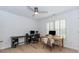 Office space with hardwood floors, desk, and natural light from the window at 10490 Cranchester Way, Alpharetta, GA 30022