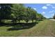 Picturesque view of the property lined by lush trees, creating a private and serene setting at 14721 Highway 36, Covington, GA 30014