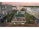 Aerial view of Avalon, a walkable community with dining and shopping near apartments and theaters at 2114 Woodland Ln, Alpharetta, GA 30009