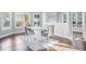 Dining area featuring hardwood floors and recessed lighting at 255 Northland Ridge Trl, Atlanta, GA 30342