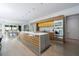Contemporary kitchen with stainless steel appliances, center island, and stylish cabinetry at 3117 W Roxboro Ne Rd, Atlanta, GA 30324