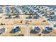 Aerial view showcases a playground surrounded by newly constructed homes in a Gathering-friendly neighborhood at 807 Parker Pass, Peachtree City, GA 30269