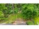 Aerial view of the backyard showing the brick patio at 2559 Defoors Ferry Nw Rd, Atlanta, GA 30318