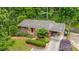 Aerial view of the home showing the mature landscaping at 2559 Defoors Ferry Nw Rd, Atlanta, GA 30318