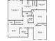 Schematic floorplan illustrating the layout of the bedrooms, bathrooms, laundry room, and closets at 3260 Ridgefair Dr, Cumming, GA 30040