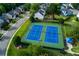 Aerial view of the community's tennis courts at 3260 Ridgefair Dr, Cumming, GA 30040