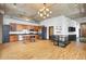 Open kitchen features modern cabinets, stainless steel appliances, and a large wooden island at 660 Glen Iris Dr # 206 & 109, Atlanta, GA 30308