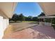Large backyard with a concrete patio, gazebo, and plenty of green space at 1001 Wiley Bridge Rd, Woodstock, GA 30188