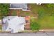 Overhead shot of a home with a backyard wooden deck and green lawn at 1796 Center Ave, East Point, GA 30344