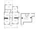 Detailed floor plan showcasing the layout of the bedrooms, living spaces, and outdoor deck at 1796 Center Ave, East Point, GA 30344