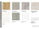 Selection of flooring, carpet, counter, and cabinet materials and color schemes at 208 Maycrest Path, Tucker, GA 30084