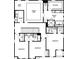 Second floor plan highlighting the primary suite, sitting area, laundry, and 3 additional bedrooms at 5627 Meadowstone Walk, Kennesaw, GA 30152