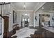 Spacious foyer with hardwood floors, staircase, and open view to living spaces at 2908 Mabry Ne Ln, Brookhaven, GA 30319