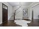 Elegant foyer with hardwood floors, a staircase, and ample natural light at 2908 Mabry Ne Ln, Brookhaven, GA 30319