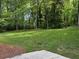 Expansive green backyard features mature trees creating a serene and private outdoor space at 50 Stonington Pl, Marietta, GA 30068