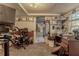 Basement with desk and chair. Carpeted floor and white walls at 1365 Juniper Springs Trl, Loganville, GA 30052