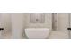 Beautiful bathroom featuring a soaking tub and marble tiling at 145 Bre Dr, Fayetteville, GA 30215