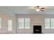 Bright living room with fireplace at 145 Bre Dr, Fayetteville, GA 30215
