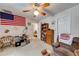 Bedroom with a ceiling fan and furnishings, perfect for relaxing at 2285 Ashton Ridge Dr, Dacula, GA 30019