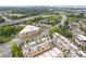 Overhead shot of townhome community in a green suburban neighborhood near city at 830 Stone Ridge Ln, Atlanta, GA 30324