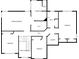 Detailed second floor plan featuring bedrooms, bathrooms, laundry, and walk-in closet at 4012 Ironhill Ln, Woodstock, GA 30189
