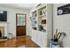 Inviting living area featuring hardwood floors and a decorative fireplace at 129 2Nd Se Ave, Atlanta, GA 30317