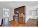 Kitchen features stainless steel oven, microwave, and dark wood cabinets offering ample storage space at 1315 Arden Sw Dr, Marietta, GA 30008