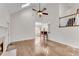 Spacious living room with vaulted ceiling, fireplace and hardwood flooring at 2350 Shore View Nw Way, Suwanee, GA 30024